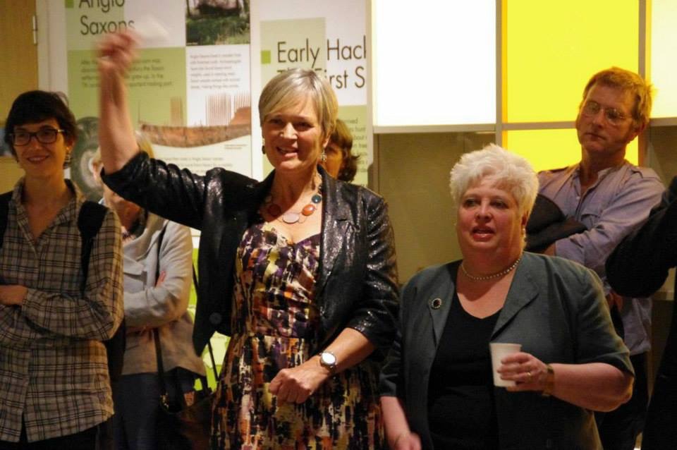 1 Sue celebrating 100 Images launch at Hackney Museum
