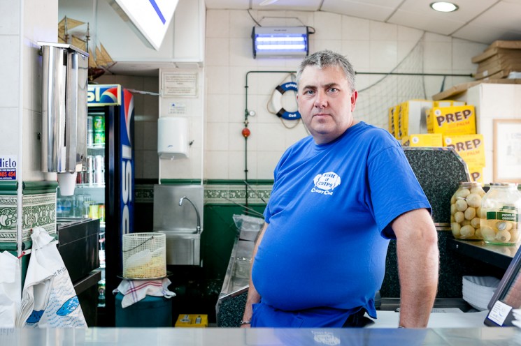 Sean Mitchell – owner of a fish and chip shop on Fuengirola be
